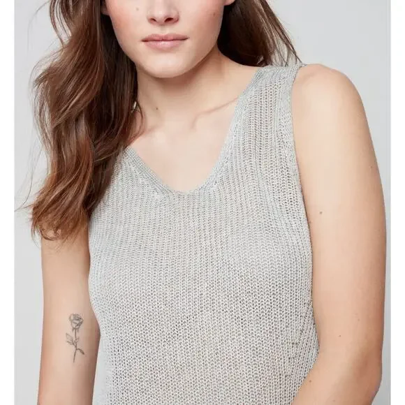 Charlie B Knit Top Women Small Color Celadon Capsule Wardrobe Neutral Minimalist - Picture 13 of 14